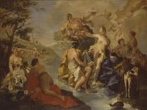 Diana with the Nymphs and Actaeon Devoured by Dogs-Giambattista Pittoni-Art Print
