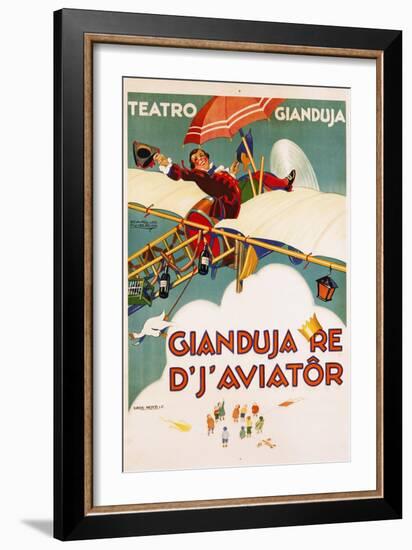 Gianduja Re D'J'Aviator Poster-Carlo Nicco-Framed Giclee Print