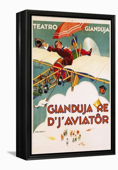 Gianduja Re D'J'Aviator Poster-Carlo Nicco-Framed Premier Image Canvas
