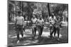 Gianni Rivera, Roberto Rosato, Giovanni Lodetti, Giorgio Puia and Gigi Riva Walking in Chapultepec-Sergio del Grande-Mounted Photographic Print