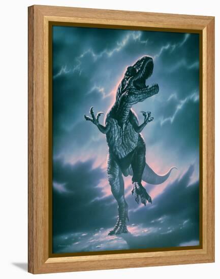 Giant Allosaurus Dinosaur-Joe Tucciarone-Framed Premier Image Canvas