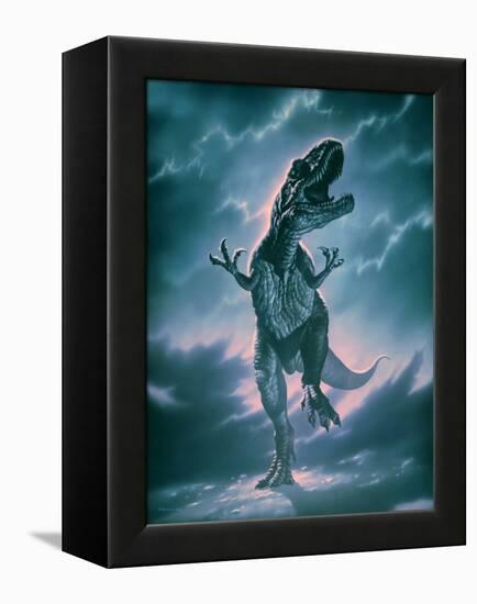 Giant Allosaurus Dinosaur-Joe Tucciarone-Framed Premier Image Canvas