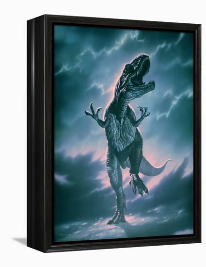 Giant Allosaurus Dinosaur-Joe Tucciarone-Framed Premier Image Canvas