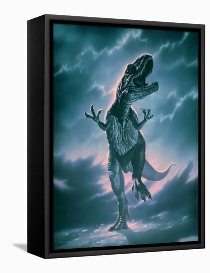 Giant Allosaurus Dinosaur-Joe Tucciarone-Framed Premier Image Canvas