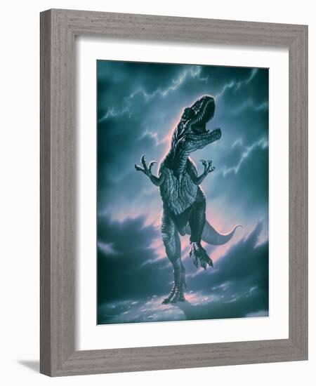 Giant Allosaurus Dinosaur-Joe Tucciarone-Framed Photographic Print