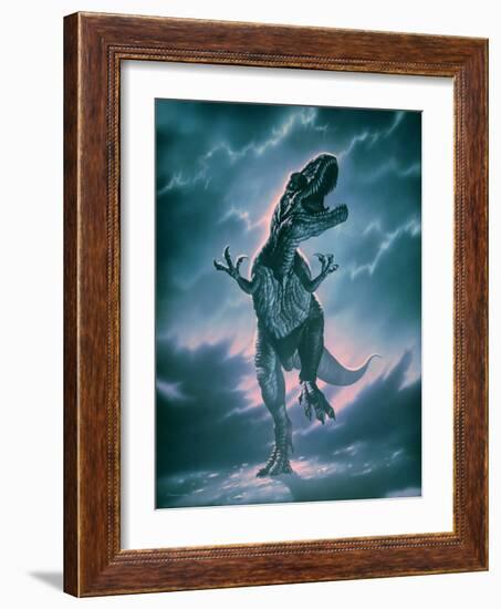 Giant Allosaurus Dinosaur-Joe Tucciarone-Framed Photographic Print