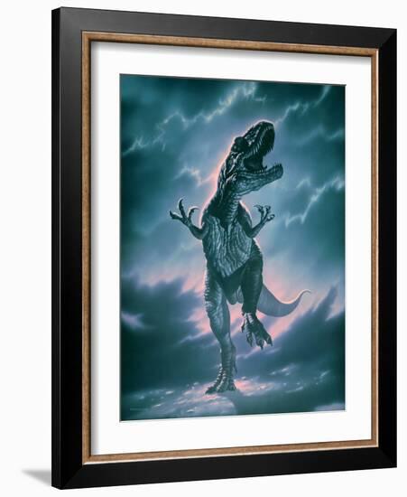 Giant Allosaurus Dinosaur-Joe Tucciarone-Framed Photographic Print