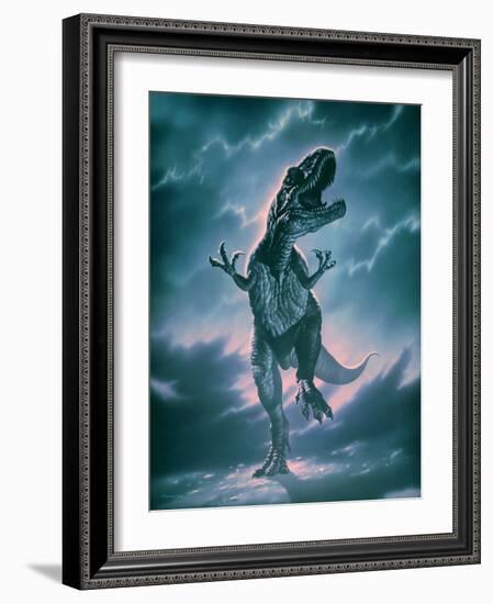 Giant Allosaurus Dinosaur-Joe Tucciarone-Framed Photographic Print