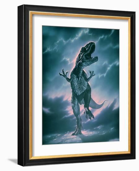 Giant Allosaurus Dinosaur-Joe Tucciarone-Framed Photographic Print