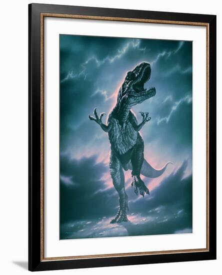 Giant Allosaurus Dinosaur-Joe Tucciarone-Framed Photographic Print