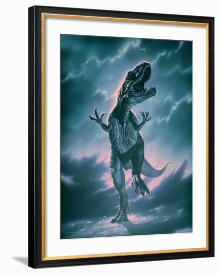 Giant Allosaurus Dinosaur-Joe Tucciarone-Framed Photographic Print