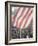 Giant American Flag Flying over a Large Crowd During President Johnson's Asia Tour-George Silk-Framed Photographic Print