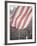 Giant American Flag Flying over a Large Crowd During President Johnson's Asia Tour-George Silk-Framed Photographic Print