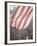 Giant American Flag Flying over a Large Crowd During President Johnson's Asia Tour-George Silk-Framed Photographic Print