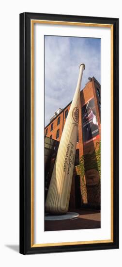 Giant Baseball Bat Adorns Outside of the Louisville Slugger Museum and Factory, Louisville-null-Framed Photographic Print