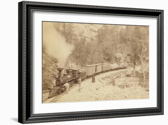 Giant Bluff. Elk Canyon on Black Hills and Ft. P. R.R.-John C.H. Grabill-Framed Art Print