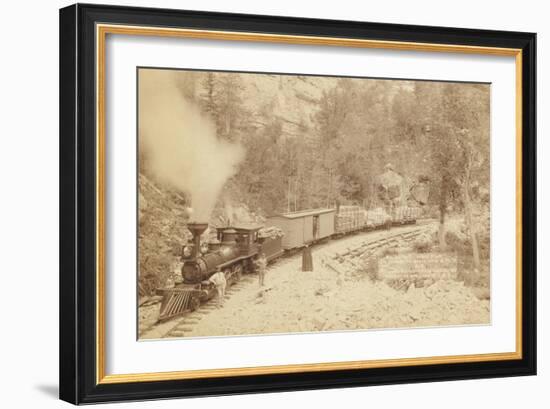 Giant Bluff. Elk Canyon on Black Hills and Ft. P. R.R.-John C.H. Grabill-Framed Art Print