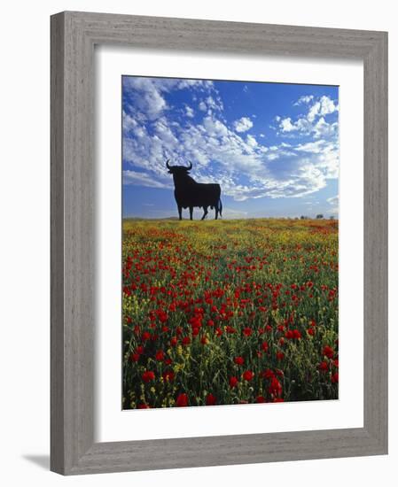 Giant Bull, Toros de Osborne, Andalucia, Spain-Gavin Hellier-Framed Photographic Print