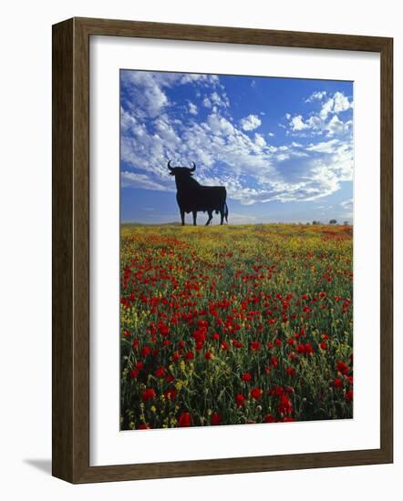 Giant Bull, Toros de Osborne, Andalucia, Spain-Gavin Hellier-Framed Photographic Print