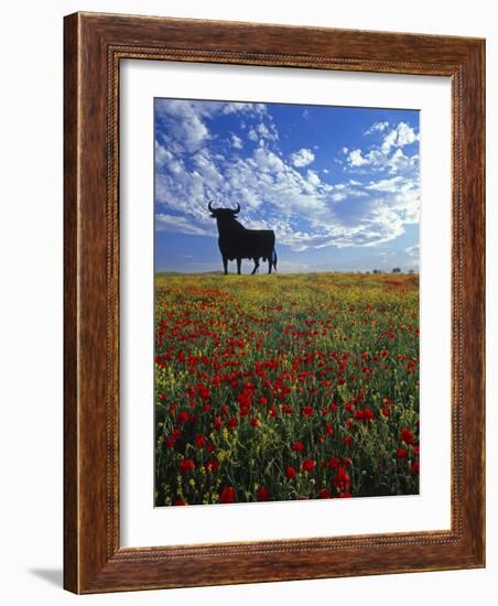 Giant Bull, Toros de Osborne, Andalucia, Spain-Gavin Hellier-Framed Photographic Print