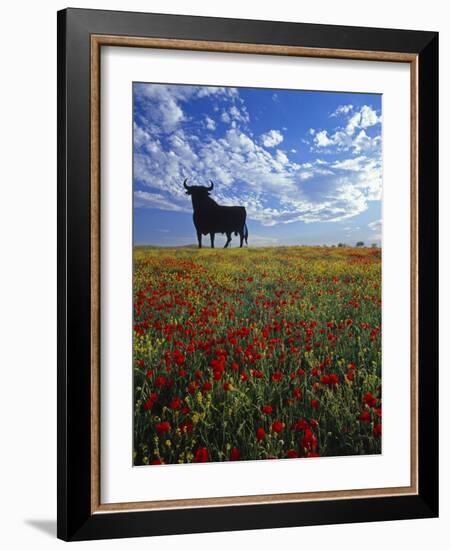 Giant Bull, Toros de Osborne, Andalucia, Spain-Gavin Hellier-Framed Photographic Print