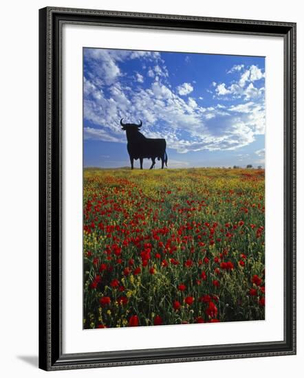 Giant Bull, Toros de Osborne, Andalucia, Spain-Gavin Hellier-Framed Photographic Print