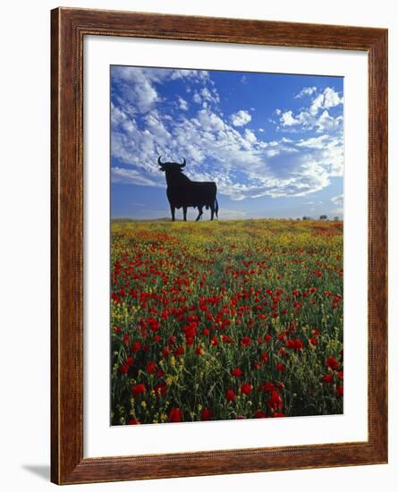 Giant Bull, Toros de Osborne, Andalucia, Spain-Gavin Hellier-Framed Photographic Print