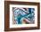 Giant clam mantle detail, Red Sea, Egypt.-Lewis Jefferies-Framed Photographic Print