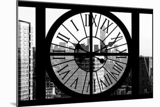 Giant Clock Window - City View at Sunset with the One World Trade Center III-Philippe Hugonnard-Mounted Photographic Print