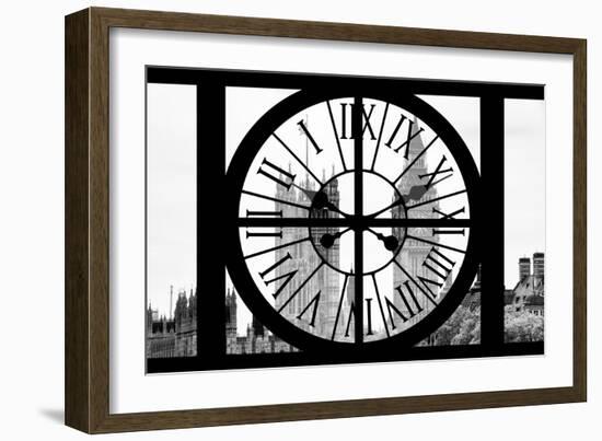 Giant Clock Window - View of Big Ben - London-Philippe Hugonnard-Framed Photographic Print