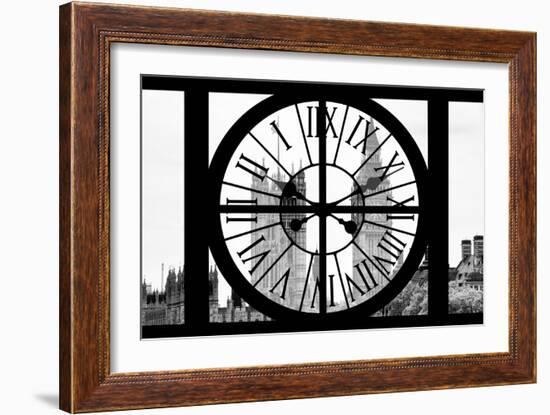 Giant Clock Window - View of Big Ben - London-Philippe Hugonnard-Framed Photographic Print