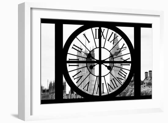 Giant Clock Window - View of Big Ben - London-Philippe Hugonnard-Framed Photographic Print