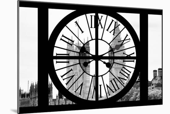 Giant Clock Window - View of Big Ben - London-Philippe Hugonnard-Mounted Photographic Print