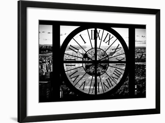 Giant Clock Window - View of Central Park II-Philippe Hugonnard-Framed Photographic Print