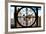 Giant Clock Window - View of Manhattan Buildings-Philippe Hugonnard-Framed Photographic Print