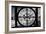 Giant Clock Window - View of Notre Dame Cathedral with White Trees - Paris-Philippe Hugonnard-Framed Photographic Print