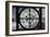 Giant Clock Window - View of Notre Dame Cathedral with White Trees - Paris-Philippe Hugonnard-Framed Photographic Print