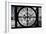 Giant Clock Window - View of Notre Dame Cathedral with White Trees - Paris-Philippe Hugonnard-Framed Photographic Print