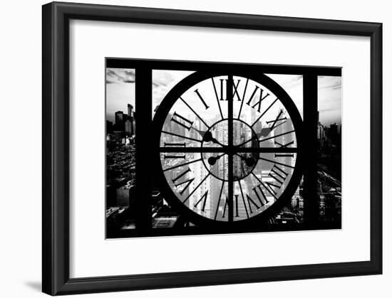 Giant Clock Window - View of Philadelphia at Sunset-Philippe Hugonnard-Framed Photographic Print