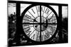 Giant Clock Window - View of Philadelphia at Sunset-Philippe Hugonnard-Mounted Photographic Print