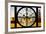 Giant Clock Window - View of the Golden Gate Bridge at Sunset - San Francisco-Philippe Hugonnard-Framed Photographic Print