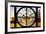 Giant Clock Window - View of the Golden Gate Bridge at Sunset - San Francisco-Philippe Hugonnard-Framed Photographic Print