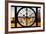 Giant Clock Window - View of the Golden Gate Bridge at Sunset - San Francisco-Philippe Hugonnard-Framed Photographic Print