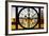 Giant Clock Window - View of the Golden Gate Bridge at Sunset - San Francisco-Philippe Hugonnard-Framed Photographic Print