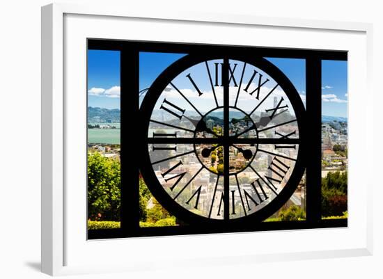 Giant Clock Window - View of the San Francisco City-Philippe Hugonnard-Framed Photographic Print