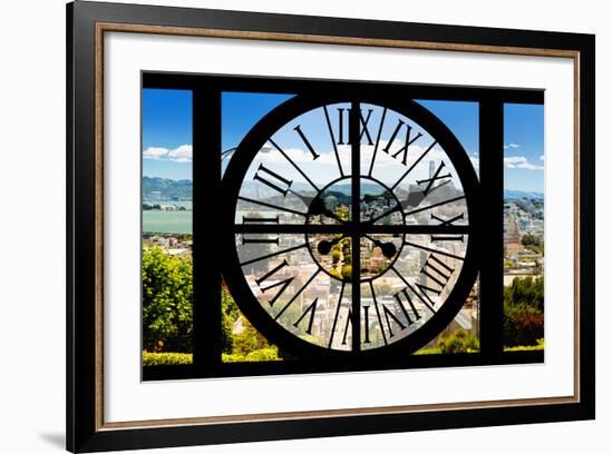 Giant Clock Window - View of the San Francisco City-Philippe Hugonnard-Framed Photographic Print