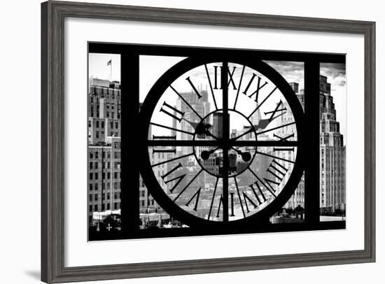 Giant Clock Window - View on Meatpacking District - Manhattan II-Philippe Hugonnard-Framed Photographic Print