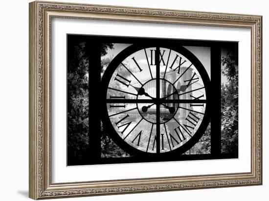 Giant Clock Window - View on the Brooklyn Bridge - Manhattan II-Philippe Hugonnard-Framed Photographic Print