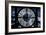 Giant Clock Window - View on the New York City - Blue Night-Philippe Hugonnard-Framed Photographic Print