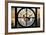 Giant Clock Window - View on the New York City - Golden Sunset-Philippe Hugonnard-Framed Photographic Print